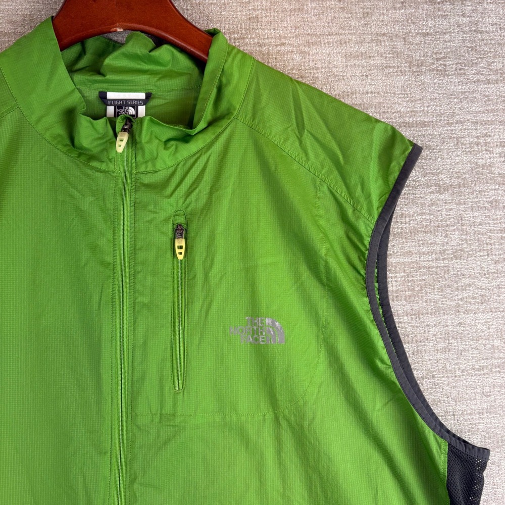 The North Face Flight Series ALFT Vest Mens L Green Ripstop Running EUC